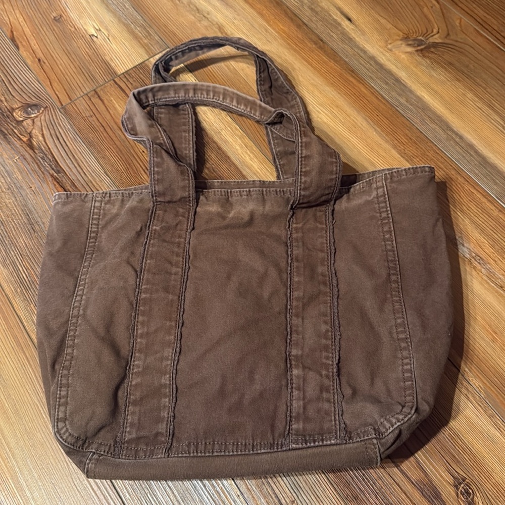 Aeropostale Brown Canvas Tote Bag - Picture 3 of 14